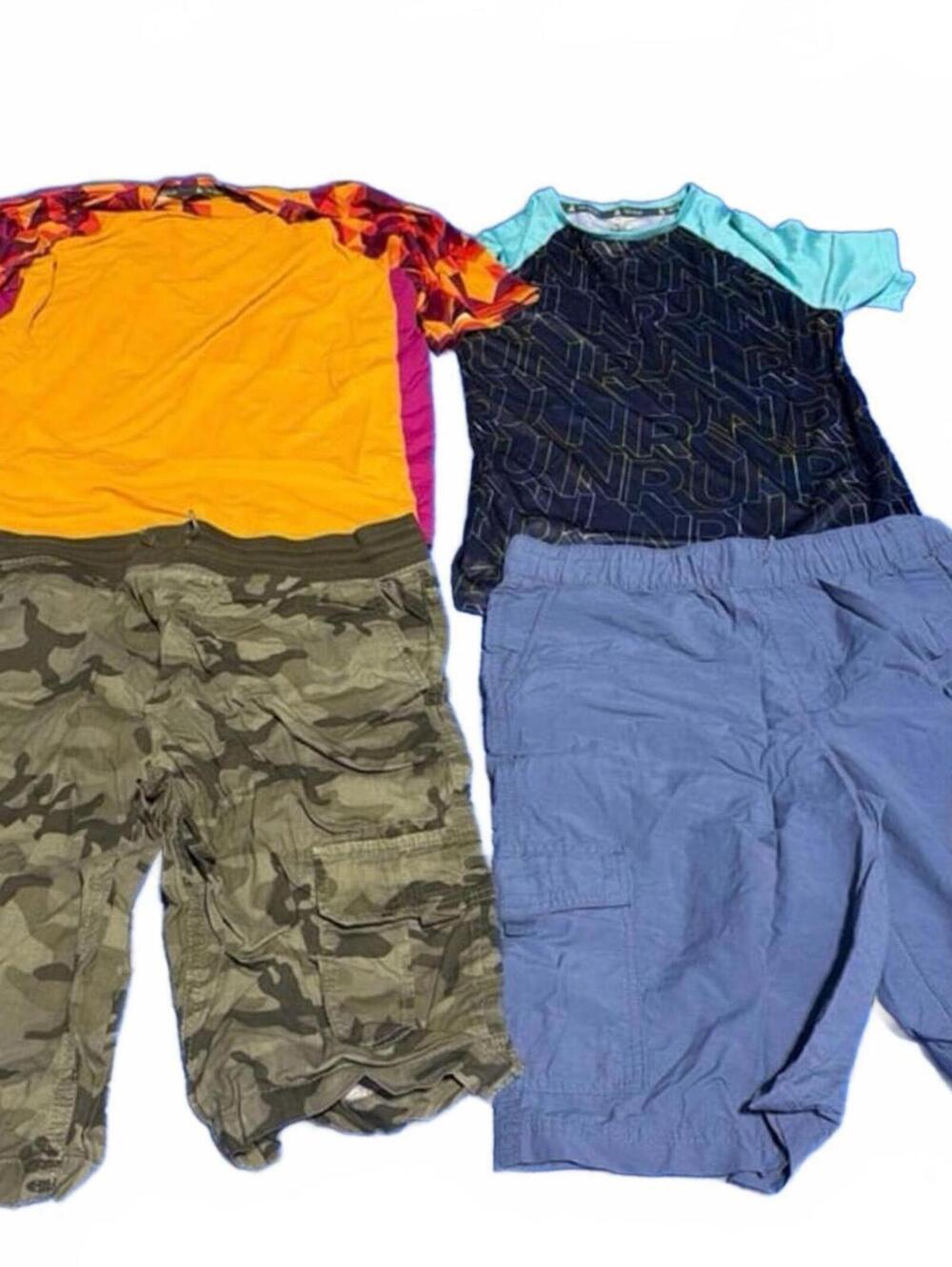 Boys Tek Gear Sonoma XL Outfits - 1 XL Husky Shirt, 1 XL Tshirt, 2 Shorts XL